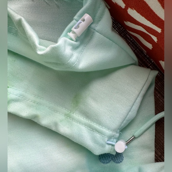 Aqua Tie-Dye Printed Heart Pants - Picture 3 of 8